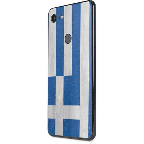 Greece Flag Distressed Google Pixel 3 XL Skin